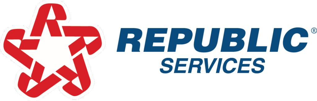 Republic Services logo, sponsor of the Palo Verde Bloom Festival, celebrating Tucson events and southwest destinations.