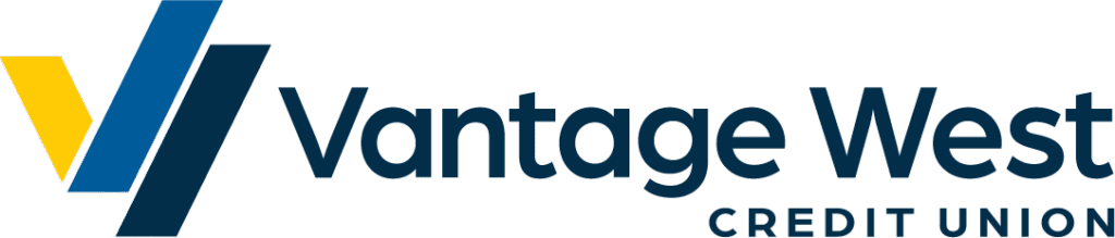 Vantage West Credit Union logo, presenting sponsor of the Palo Verde Bloom Festival in Tucson.